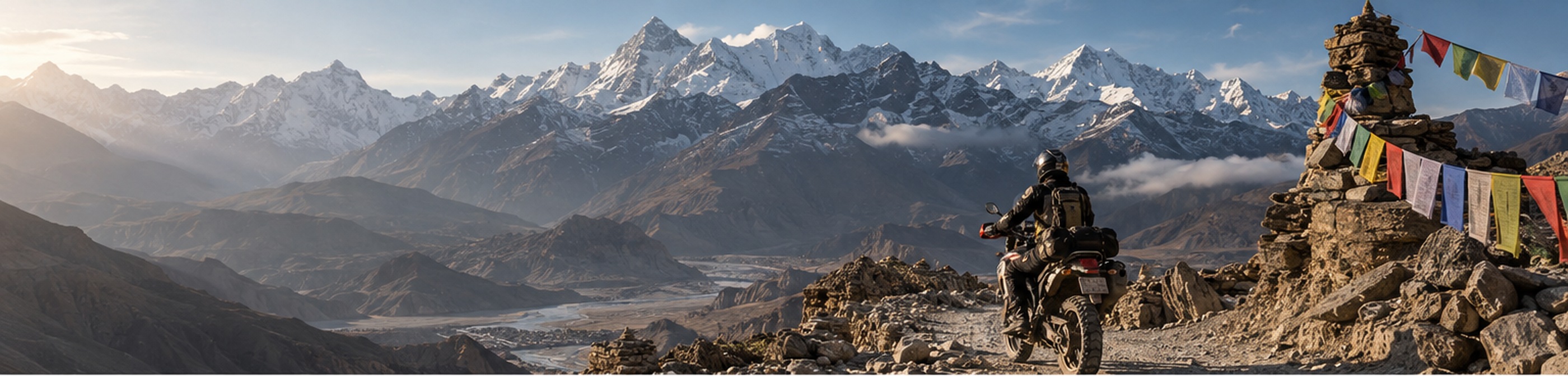 Offroad Sherpa Himalayan expedition scenery